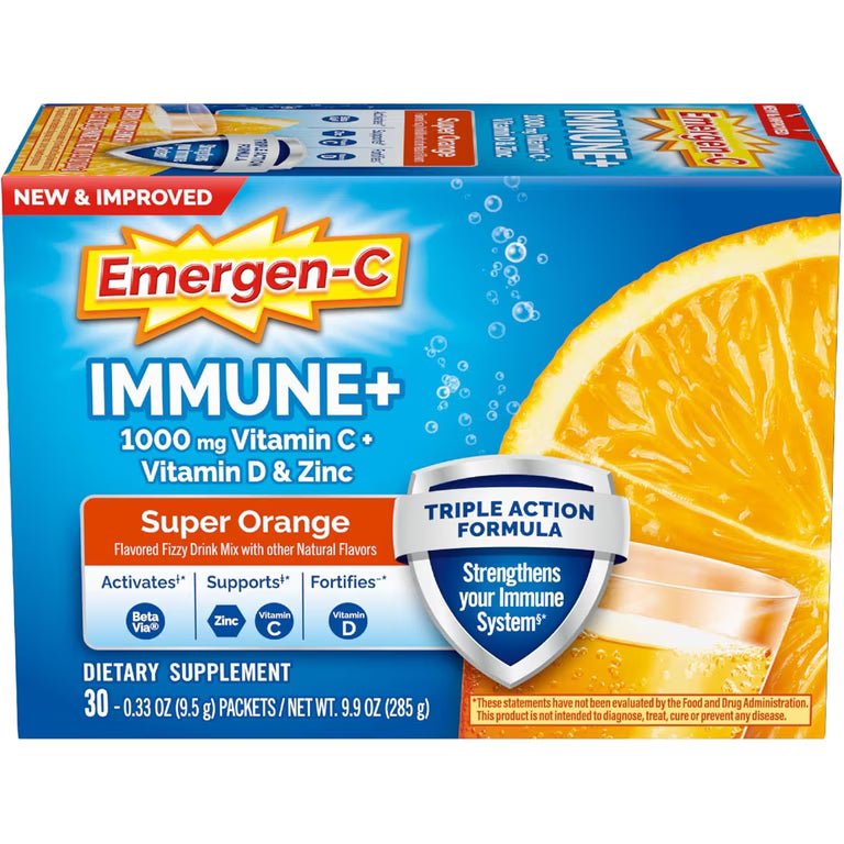 EMERGEN-C IMMUNE+ SUPER ORANGE PWD 30CT
