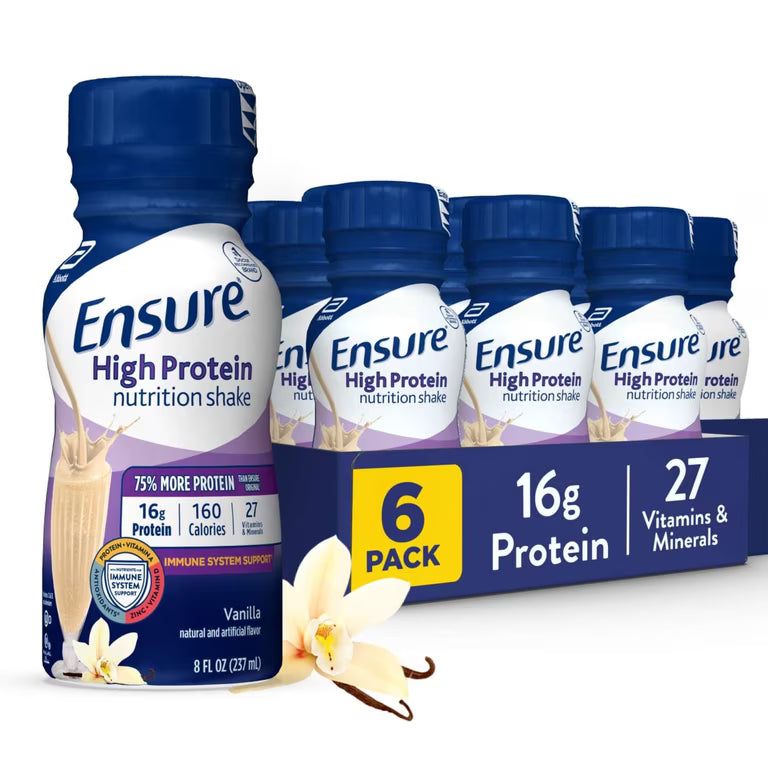 ENSURE HIGH PROTEIN LIQ VANILLA 6X8OZ