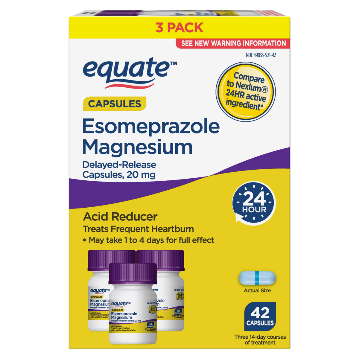 ESOMEPRAZOLE MAGNESIUM 20 MG DR CAP 42
