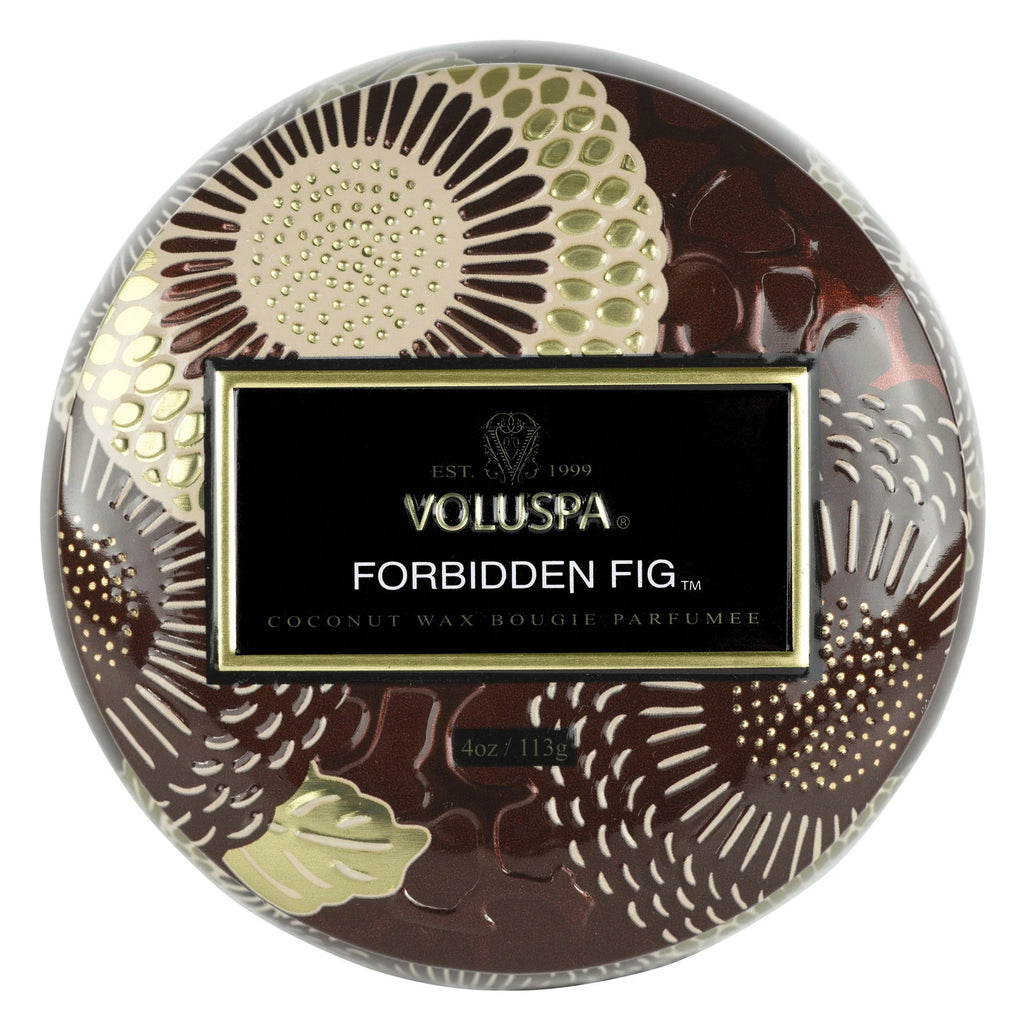VOLUSPA - Forbidden Fig Mini Tin Candle 4 oz