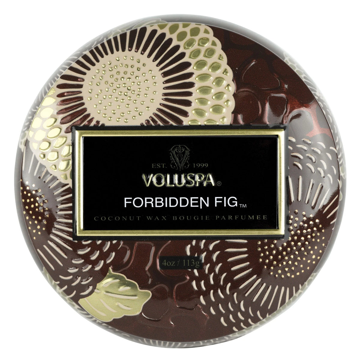 VOLUSPA - Forbidden Fig Mini Tin Candle 4 oz