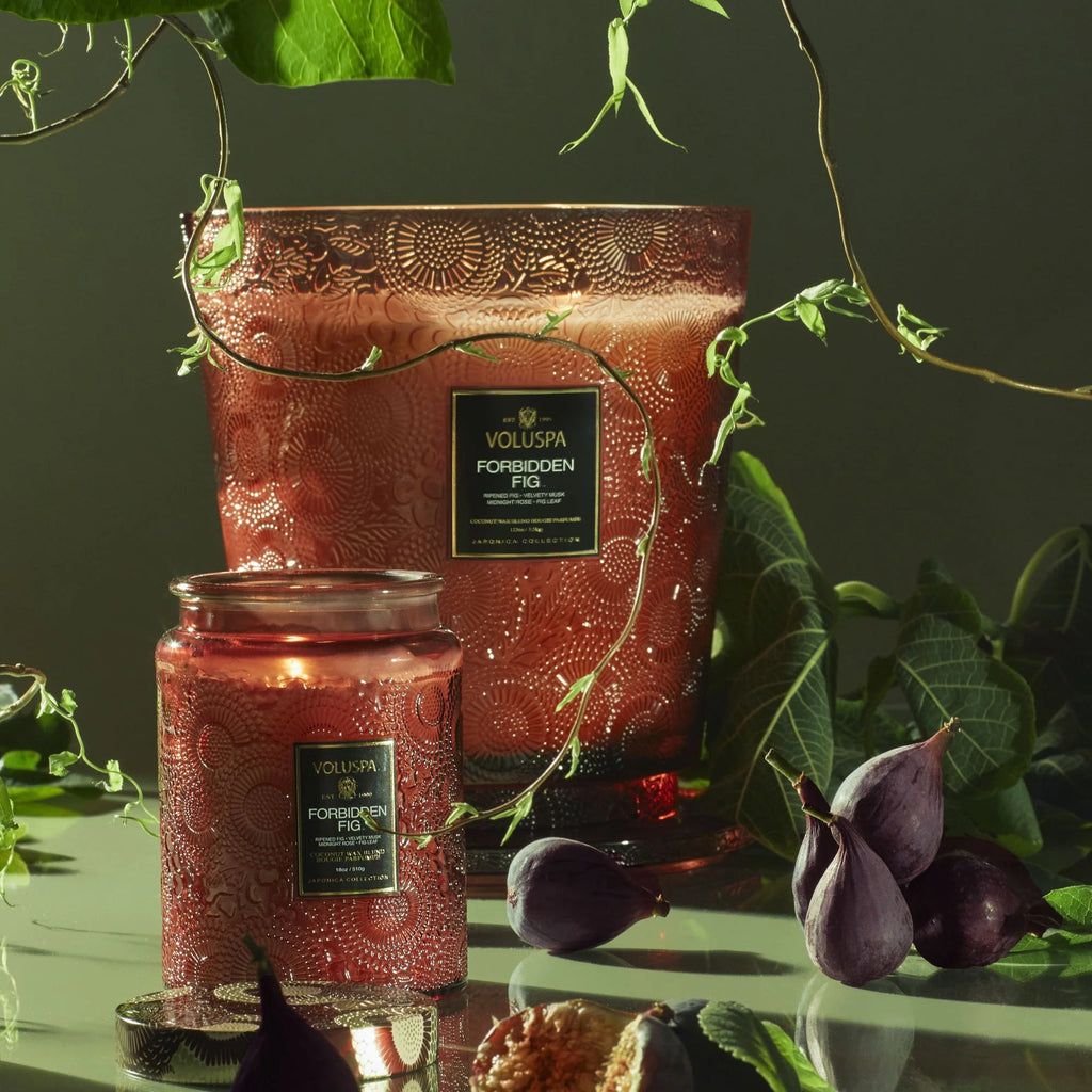 VOLUSPA - Forbidden Fig Glass Candle 18 oz