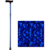 FOLDING CANE BLUE WAVES 3023
