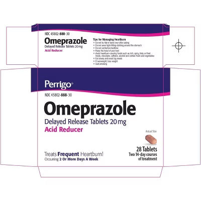 OMEPRAZOLE 20MG DR TAB 28CT UD PERRIGO