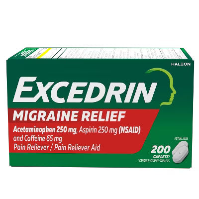 EXCEDRIN MIGRAINE CPL 200CT