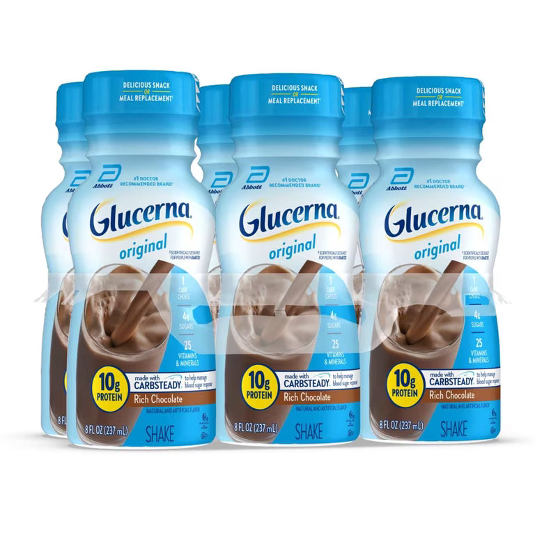 GLUCERNA SHAKE LIQ CHOCOLATE 6X8OZ