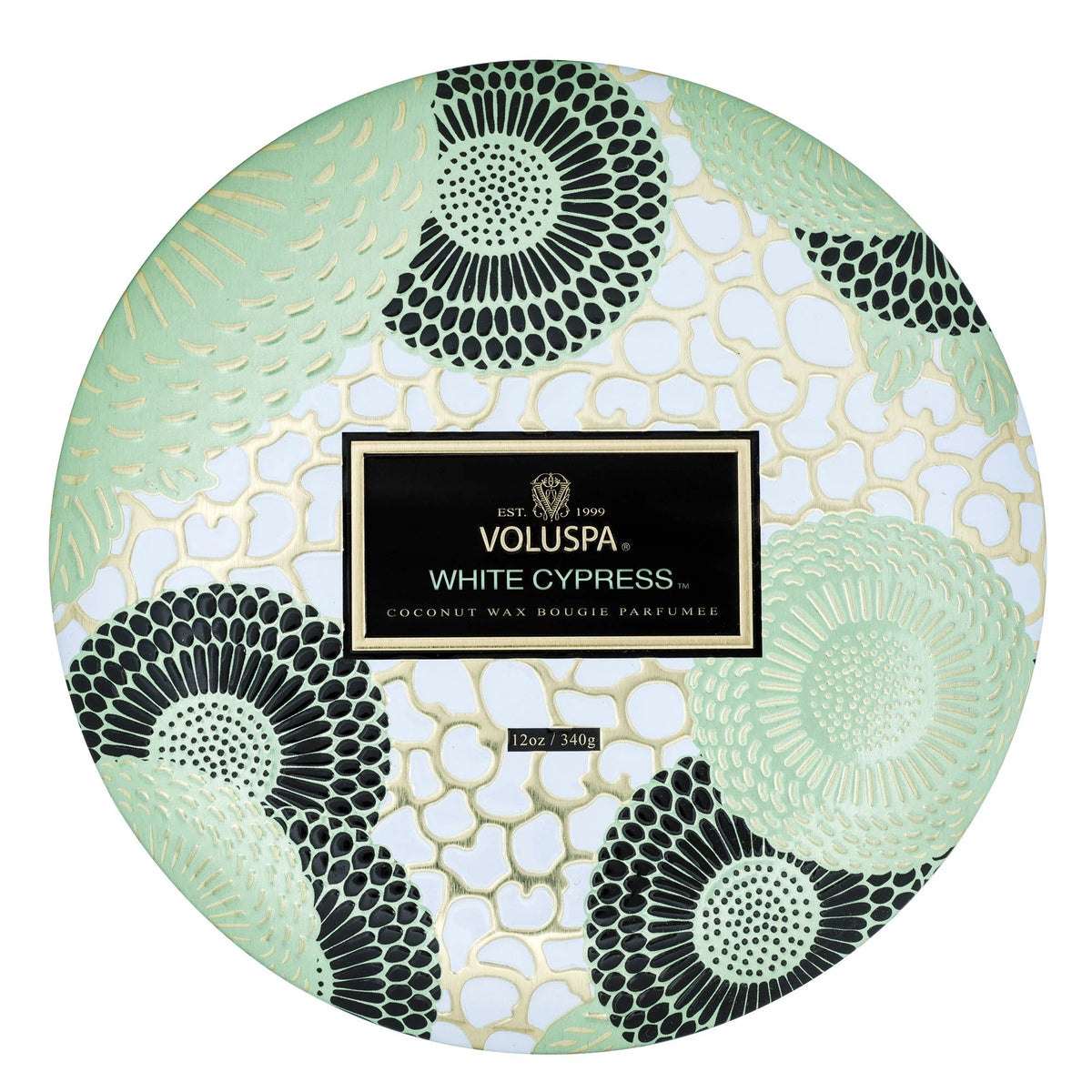 VOLUSPA - White Cypress 3 Wick Candle 12 oz