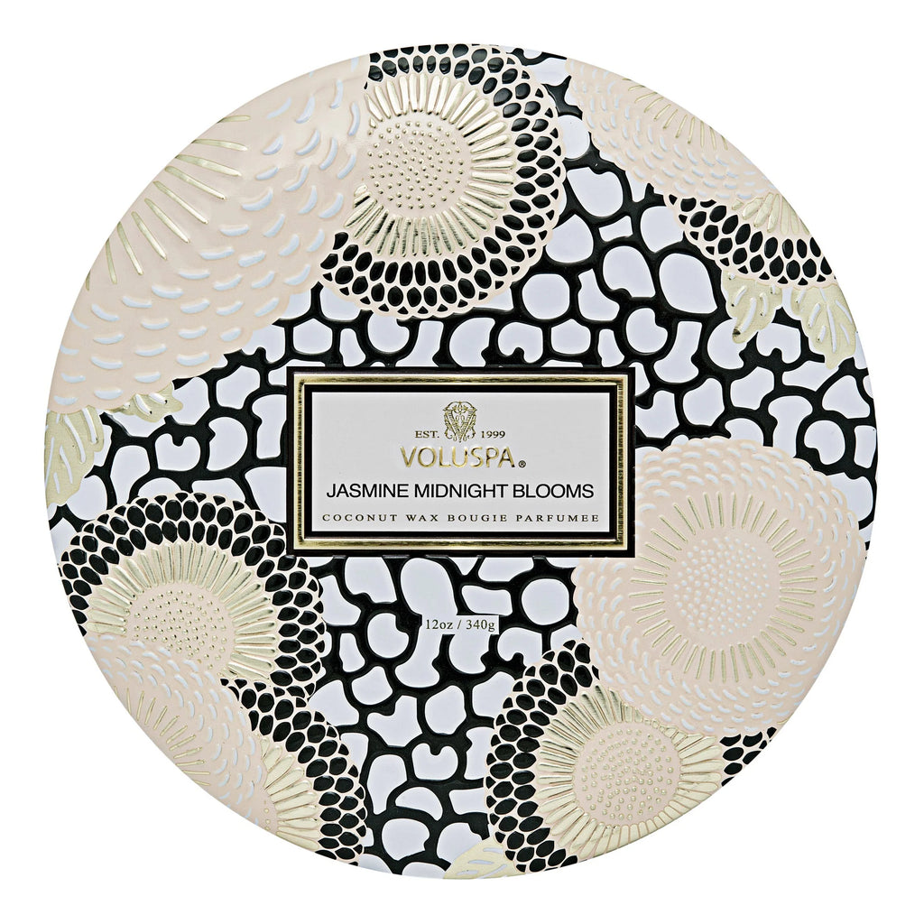 VOLUSPA - Jasmine Midnight Blooms 3 Wick Candle 12 oz