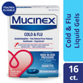 Mucinex HBP Cold & Flu Liquid Gels, 16 Count