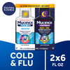 MUCINEX FAST MAX D/N CLD&FLU AIO 2X6 OZ