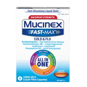 MUCINEX FAST MAX COLD&FLU AIO CPL 20CT