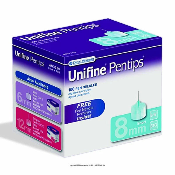 UNIFINE PENTIPS 8MMX31G 100CT