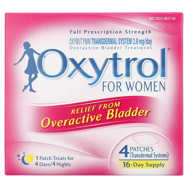 OXYTROL OVERACTIVE BLADDER PATCHES 4CT
