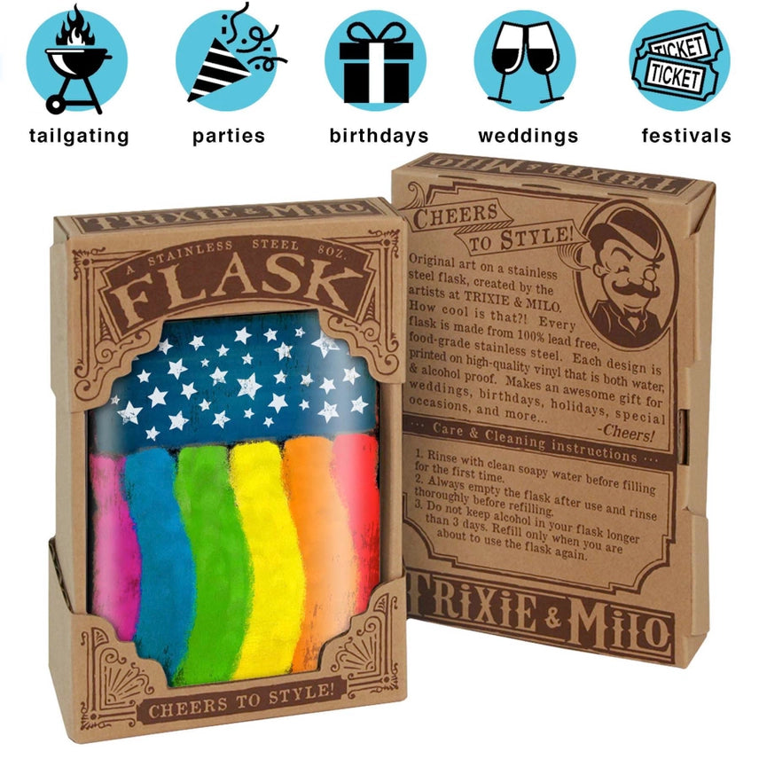 Last Call - Flask - Pride Flag
