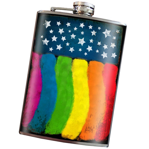 Last Call - Flask - Pride Flag