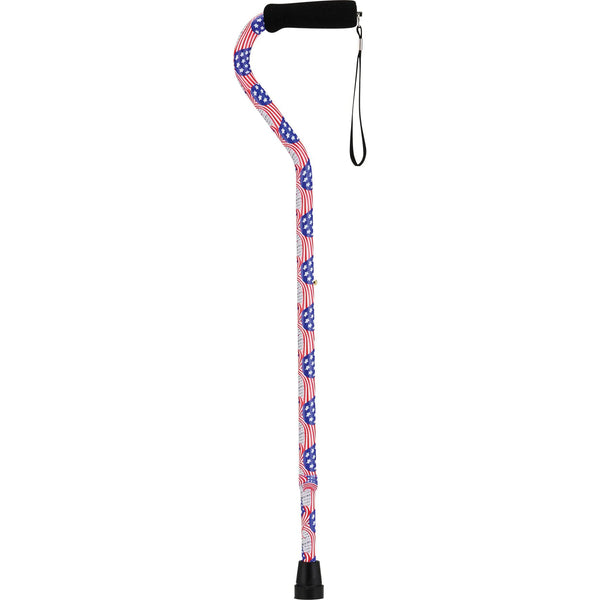 CANE OFFSET W/STRP STAR STRIPE 1070US