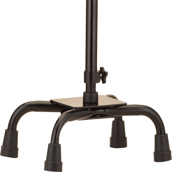 QUAD CANE 5610BK LARGE BASE BLACK NOVA