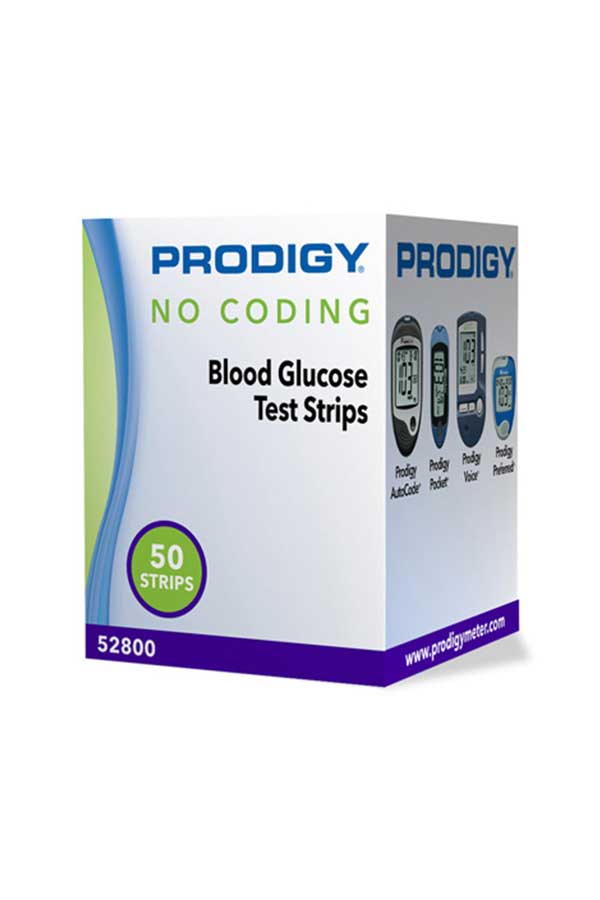 PRODIGY NO CODE TEST STRIP RETAIL 50CT