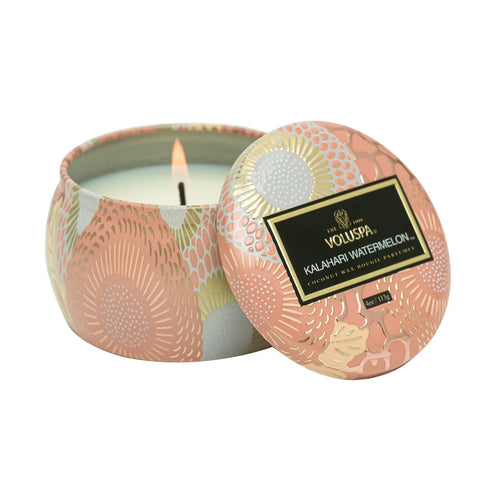 VALOUSPA - Kalahari Watermelon Mini Tin Candle 4 oz