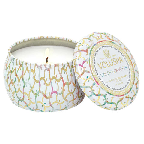 VOLUSPA - Wildflowers Mini Tin Candle 4oz