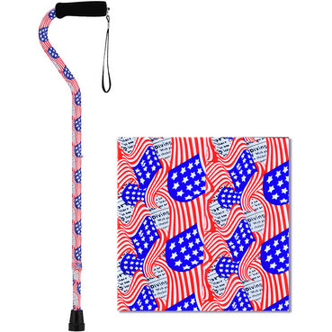 CANE OFFSET W/STRP STAR STRIPE 1070US