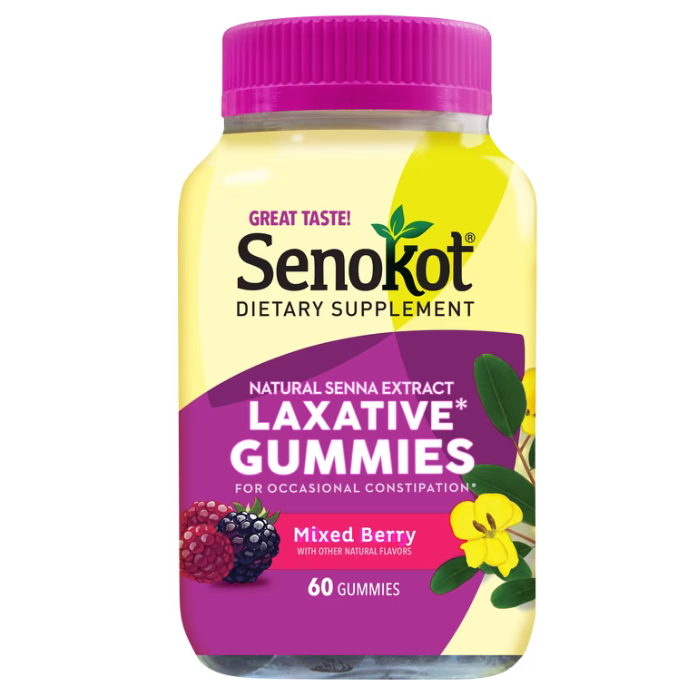 SENOKOT LAX GUMMIES MIXED BERRY 60CT