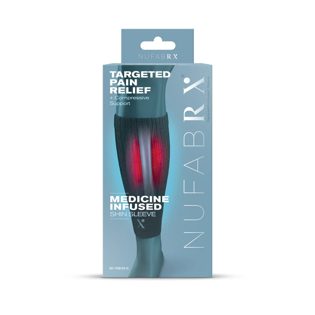 SHIN NUFABRX MED INF PAIN RELIEF SLEEVE