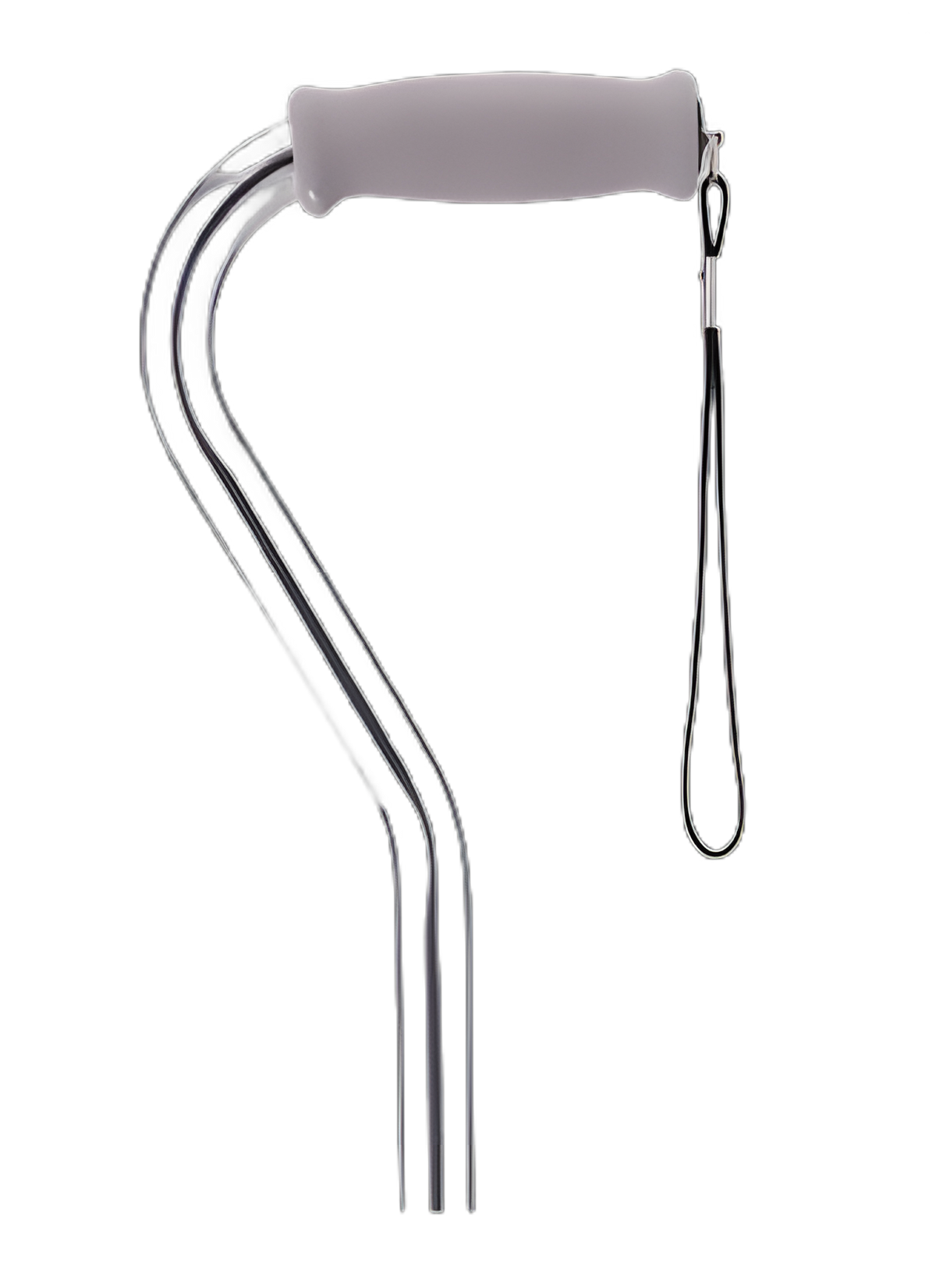 CANE CURVED HANDLE SILVER 1040SI NOVA