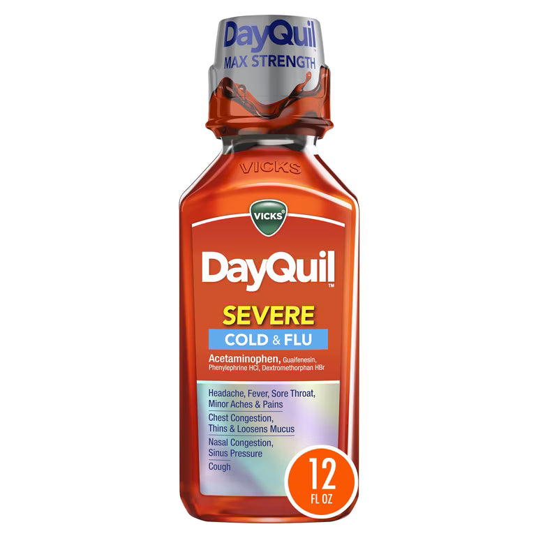 DAYQUIL SEVERE COLD & FLU LIQ 12OZ