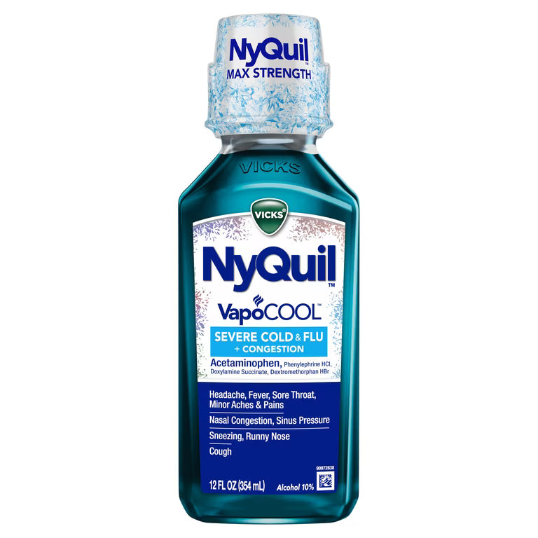 NYQUIL SVR CLD&FLU+VICKS VAPOCL LIQ 12OZ