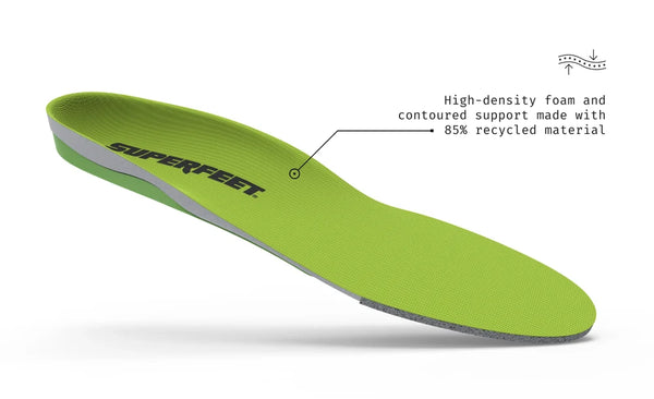 SUPERFEET ALL PURPOSE HIGH ARCH GREEN E