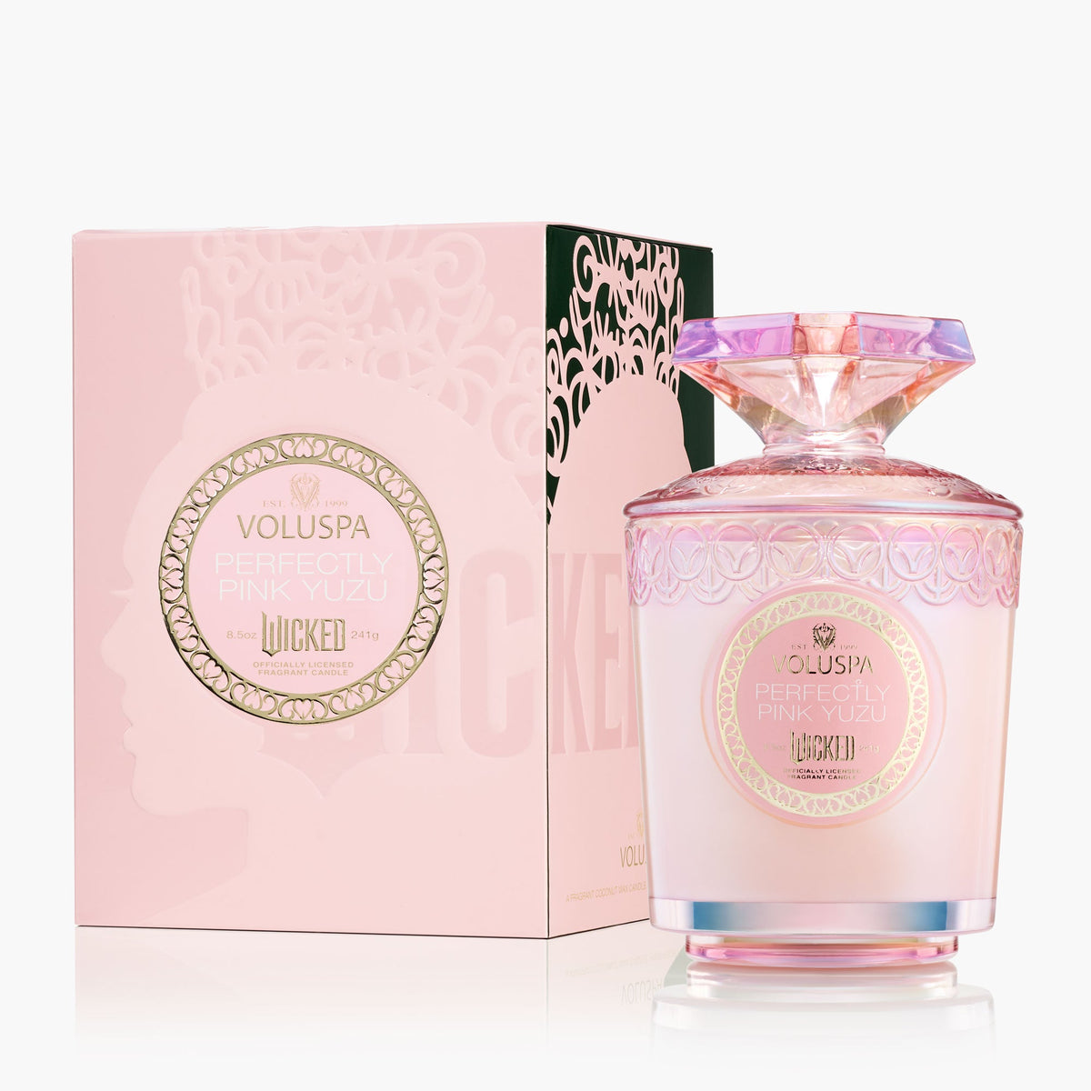 Voluspa Wicked Perfectly Pink Yuzu Boxed Candle 8.5 oz