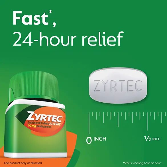 ZYRTEC ALLERGY 10 MG TAB 30