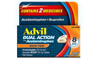 Advil Dual Action Back Pain with Acetaminophen Caplets, 72 Count