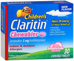 Children's Claritin 24HR Allergy 5mg Chewables, Bubblegum, 30 Count