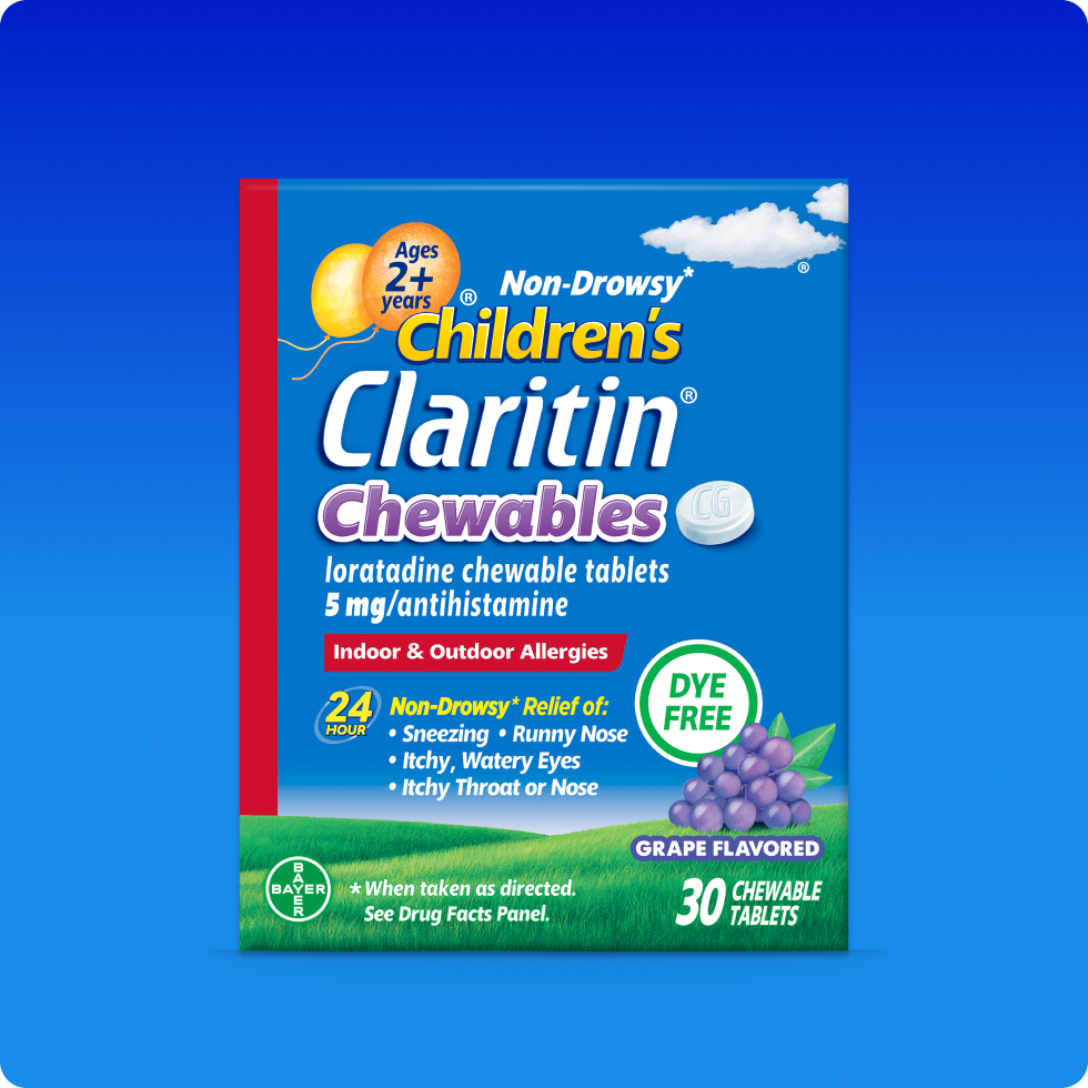 CLARITIN CHILD 5MG 24HR CHEW GRAPE 30CT