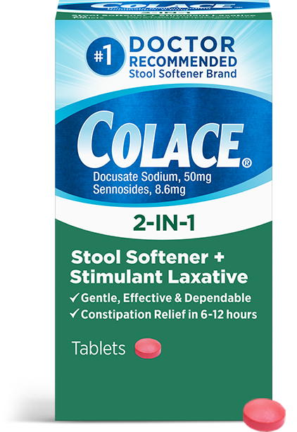 COLACE 2-IN-1 TABLETS 60CT