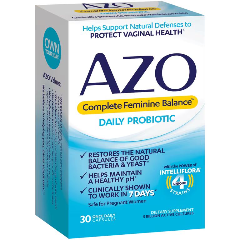 AZO COMPLETE FEMININE BALANCE CAP 30CT
