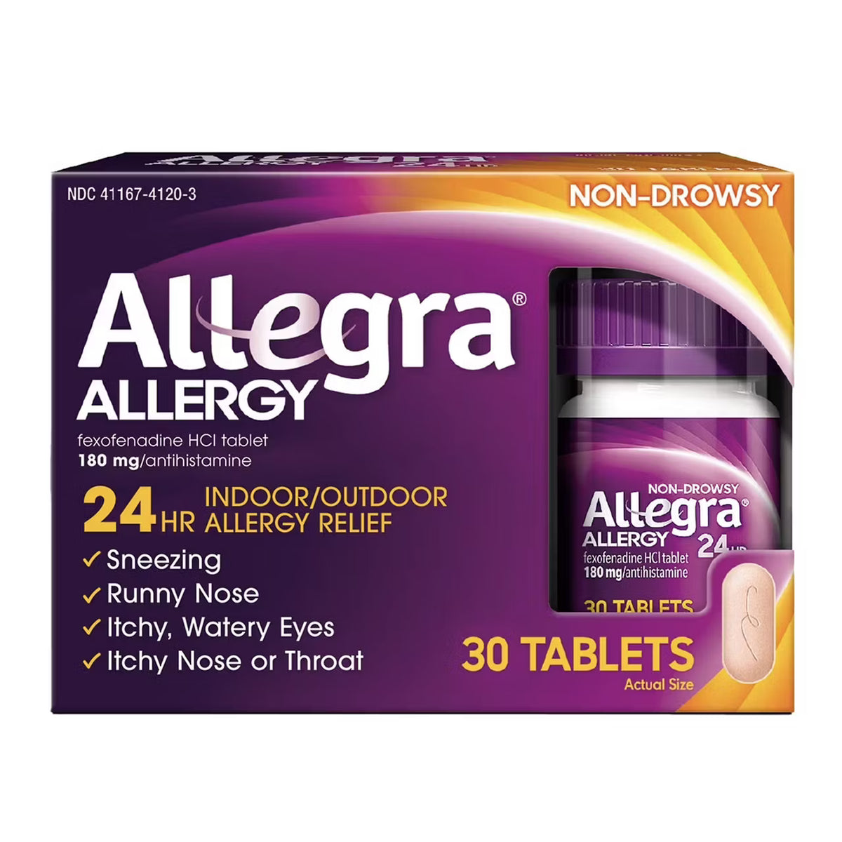 ALLEGRA OTC 24HR 180MG TAB 30CT