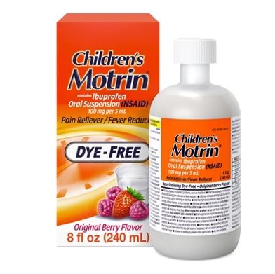 MOTRIN CHILD BERRY D/F LIQ 8OZ