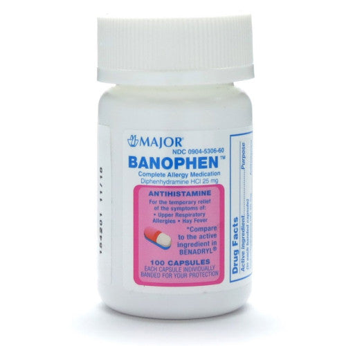 DIPHENHYDRAMINE HCL 25 MG CAP 100 UD