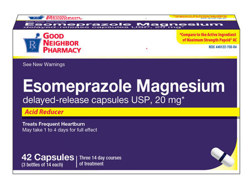 GNP ESOMEPRAZOLE MAG 20 MG DR CAP 28