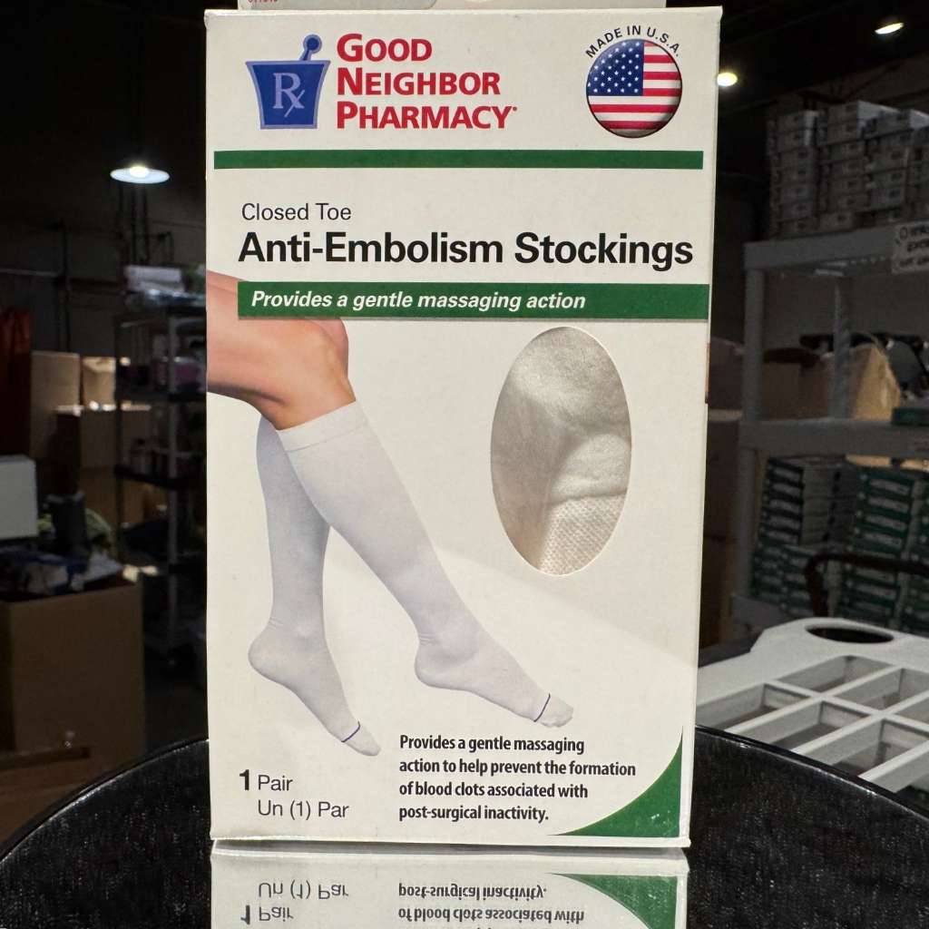 GNP STOCKING AE KNEE CT 15-20MMHG WHT MD