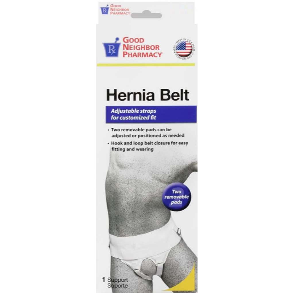 GNP HERNIA BELT WHITE MD