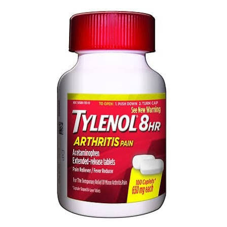 TYLENOL ARTHRITIS 8HR CAPLET 100CT