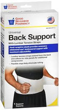 GNP BACK SUPPORT DUAL ADJ WHITE UNIV