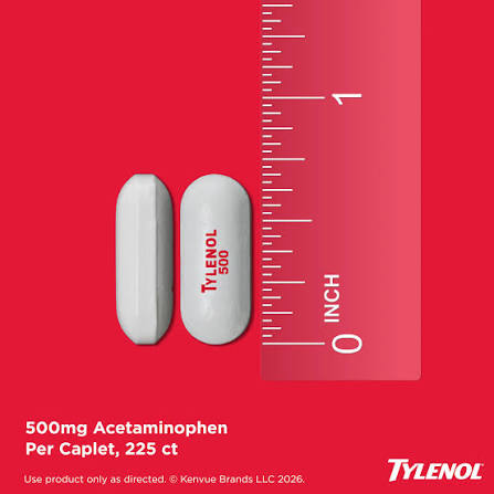 TYLENOL 500MG ES CPL 225CT