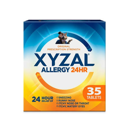 XYZAL OTC 24HR 5MG TABLET 35CT