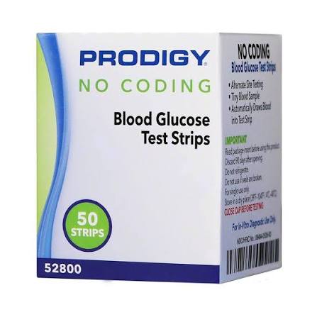 PRODIGY NO CODE TEST STRIP RETAIL 50CT