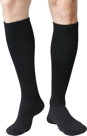 GNP SOCK MEN KNEE 8-15MMHG BLACK LG